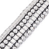 Cheriswelry 4 Strands 4 Styles Electroplated Non-magnetic Synthetic Hematite Beads Strands G-CW0001-12P-2