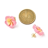 Resin Stud Earrings for Women EJEW-JE05663-2