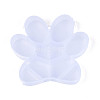 Paw Print 10 Grids Plastic Bead Storage Containers with Hinged Lid CON-T001-05-2