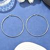 Tarnish Resistant 304 Stainless Steel Big Hoop Earrings EJEW-F105-01P-5