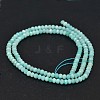 Faceted Rondelle Natural Amazonite Bead Strands G-F289-06-2