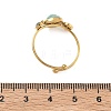 Natural Amazonite Adjustable Finger Rings for Women RJEW-A101-01G-01-5