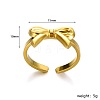 Stylish Stainless Steel Bowknot Open Cuff Ring for Women Party Wear MD6887-1-1