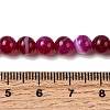 Natural Banded Agate Beads Strands G-I392-A01-6mm-01-5