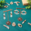 Biyun 14Pcs 7 Styles Transparent Resin & Walnut Wood Pendants RESI-BY0001-06-7