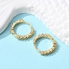 Brass Micro Pave Clear Cubic Zirconia Huggie Hoop Earrings EJEW-L231-44G-4