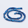 Electroplate Non-magnetic Synthetic Hematite Beads Strands G-J379-A08-F-1