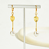 Fashionable Stainless Steel Round Tassel Hoop Earrings WT4683-2