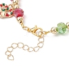 Christmas Alloy Enamel Charm Bracelets BJEW-JB12077-03-4