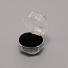 Transparent Plastic Ring Boxes OBOX-WH0014-01A-2