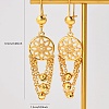 Elegant Brass Round Tassel Hoop Earrings XN7680-2-3