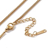 201 Stainless Steel Box Chain Necklace for Men Women NJEW-P268-A25-2X5-3