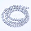 Electroplate Glass Beads Strands X-EGLA-A034-P8mm-B11-2