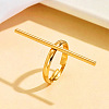 304 Stainless Steel Cuff Open Rings WG03894-02-2