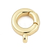 Brass Spring Gate Rings KK-G522-10G-1