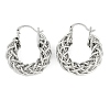 Brass Hoop Earring for Women LS-EJEW-L288-002P-2