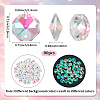 80Pcs Octagon Sew on Glass Rhinestone GLAA-SP0001-82B-01-2