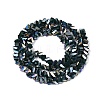 Electroplate Opaque Glass Beads Strands EGLA-Q139-01A-C17-2
