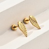 304 Stainless Steel Stud Earrings EJEW-G423-02G-3