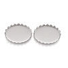 Tarnish Resistant 201 Stainless Steel Cabochon Settings STAS-P249-10A-P-1