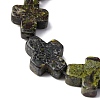 Natural Dragon Blood Beads Strands G-I369-A27-02-4