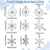 36Pcs 3 Styles Alloy Rhinestone Pendants FIND-SC0020-13-2