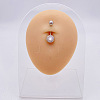 316L Surgical Stainless Steel Belly Rings WGDD0AB-21-1