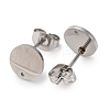 304 Stainless Steel Stud Earring Findings STAS-H436-21P-01-2