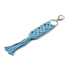 Handmade Macrame Nylon Thread Pendant Decorations HJEW-P019-05P-04-3