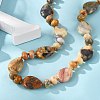 Natural Crazy Agate Beaded Necklaces NJEW-S399-23-3