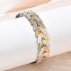 304 Stainless Steel Cuff Bangles for Women BJEW-D466-01GP-1