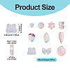 64Pcs Gradient Color Transparent Glass Beads GLAA-TA0003-48F-4
