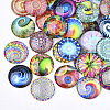 Flat Back Glass Cabochons GGLA-S047-04A-8mm-2