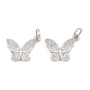 Brass Micro Pave Cubic Zirconia Charms CU-CBA908F-05P-05-1