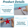 1Box Star Computerized Embroidery Polyester Cloth Iron on/Sew on Patches AJEW-FG0004-97-3