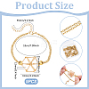 5Pcs Brass Braided Macrame Pouch Empty Stone Holder Bracelet Making BJEW-UN0001-65G-3