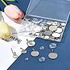 DIY 304 Stainless Steel Tray Pendants Making Kits DIY-FS0008-83-9