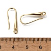 Brass Earring Hooks KK-H502-15G-3