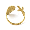 Ocean Beach Series 304 Stainless Steel Cuff Ring X-RJEW-Q820-02F-3
