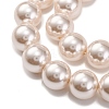 Baking Painted Pearlized Glass Pearl Round Bead Strands PEAR-H019-02E-02-3