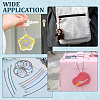 120Pcs 10 Colors Carbon Steel with PVC Wire Cord AJEW-ME0001-39-4