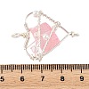 Electroplated Natural Quartz Copper Wire Wrapped Pendants PALLOY-TA00429-03-3