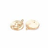 Brass Micro Pave Clear Cubic Zirconia Charms KK-S356-715-2