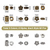  360Pcs 12 Styles Tibetan Style Alloy Beads FIND-NB0005-08-2