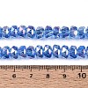 Electroplate Transparent Glass Beads Strands EGLA-N022-04A-D08-4