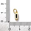 Brass Pave Cubic Zirconia Charms KK-F894-13G-02-3