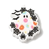 Halloween Themed Web Ghost Silicone Focal Beads SIL-M006-01D-1