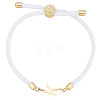 1pc Adjustable Nylon Cord Slider Bracelets for Women BJEW-LP0001-33K-G-1