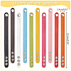  10Pcs 10 Colors Adjustable Leather Cord Bracelets Set for Women BJEW-NB0001-10-2