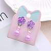 Alloy Plastic Clip-on Earrings for Kid WG21FF0-29-1